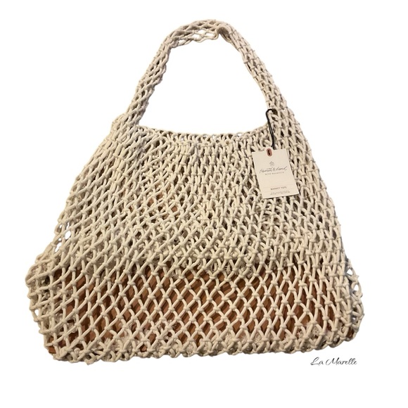 Woven Net Market Tote Bag - Hearth & Hand™ with Magnolia - Picture 4 of 6